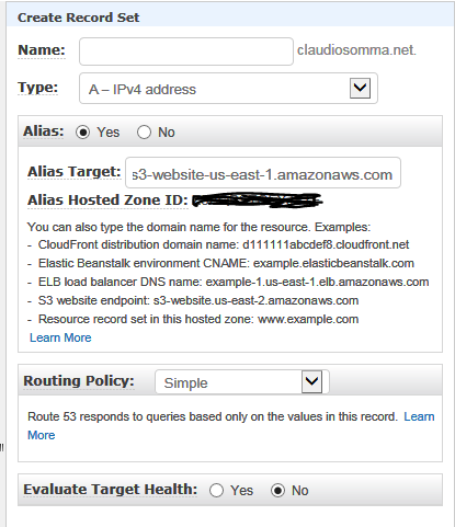 Route 53 Record Set
